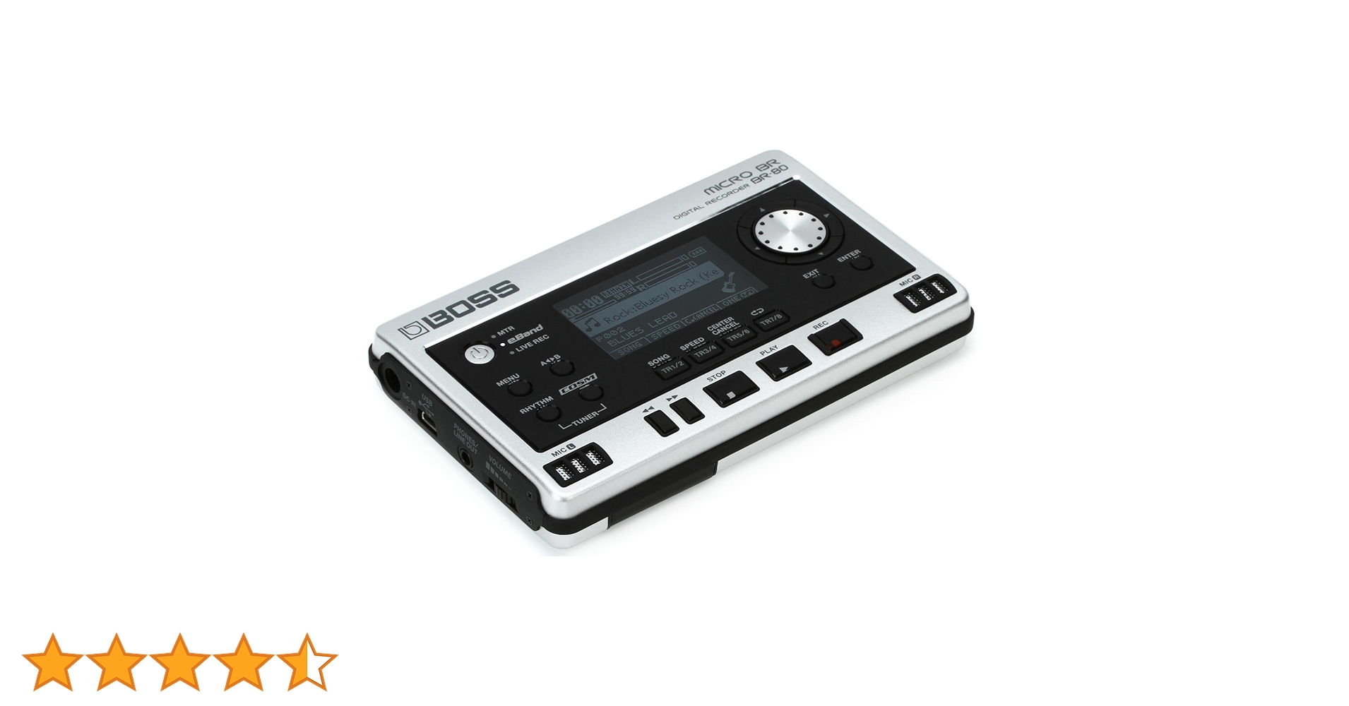 ボス BOSS デジタルレコーダー MICROBR/BR-80 BOSS Micro BR BR-80 Digital Recorder | Guitar Center